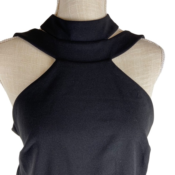 Bebe Black Choker Neck Jumpsuit New W/Tags - Picture 5 of 10